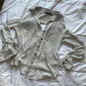 Open back button up White House black market blouse